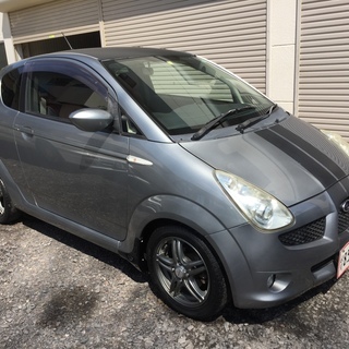 平成１７年スバルＲ１ Ｒ　カスタム車両　ローダウン 社外アルミ ルーフラッピング カーボン調ストライプ　予備検付き☆の画像