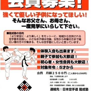 日本空手道 龍成塾　高座道場はこんな空手道場の画像