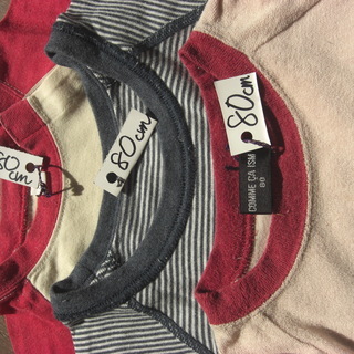 👕半袖プリントシャツ（カットソー）　子ども服　８０ｃｍ　まとめ売り①　　　６着セットの画像