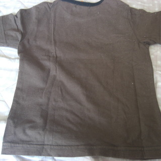 COMME　CA　ISM　９０ｃｍ　半袖　茶　子ども服③の画像