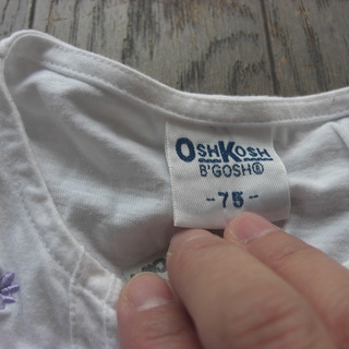 ＯＳＨＫＯＳＨ　７５ｃｍノースリーブ　子ども服の画像