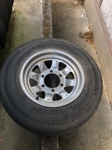 6穴14インチスチールホイール中古