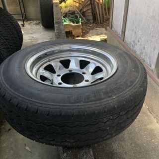 6穴14インチスチールホイール中古の画像