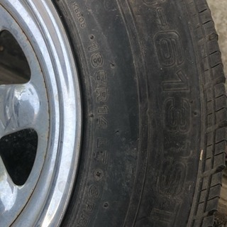 6穴14インチスチールホイール中古の画像