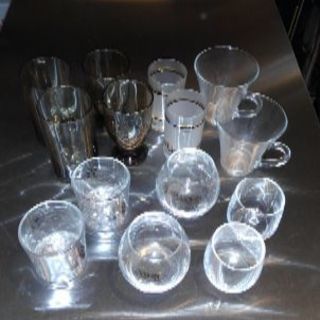 ２個セットのガラス食器の画像
