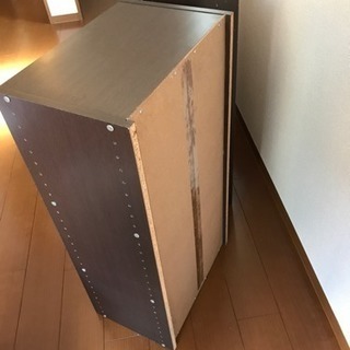 カラーボックス 茶色 3個セットの画像