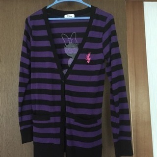 値下げ☆ディズニーカーディガンMサイズ  中古の画像