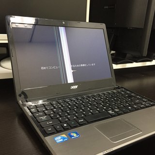 【引取限定】ジャンク｜acer Aspireシリーズ 13.3型ワイド液晶 ノートブック シルバー AS3820-A52Cの画像