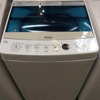 【送料無料・設置無料サービス有り】洗濯機 2017年製 Haier JW-C45A① 中古