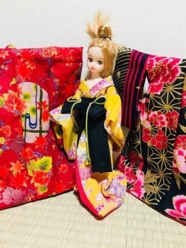 リカちゃん服   花魁着物＆打掛け2枚セット