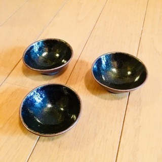 【未使用】黒じょか&おちょこセット 荒木陶芸 木箱付の画像