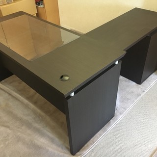 ニトリL字システムデスク(キャネーラ 140 DBR)の画像