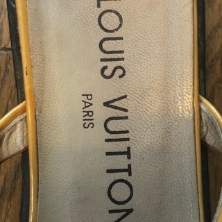 限界価格！LOUIS　VUITTON　キューブモチーフ付きエナメルサンダル♡の画像