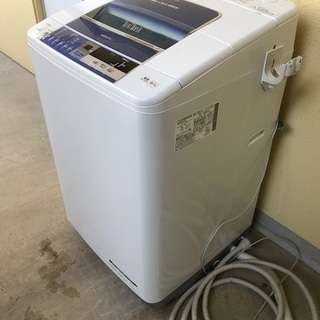 【リサイクルサービス八光　大型7ｋｇ洗濯機　安心の3か月保証　配達・設置OK】日立　7ｋｇ全自動洗濯機　ビートウォッシュ BW-7SVの画像