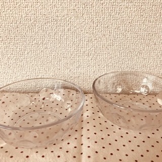 でこぼこガラスの器(2個)