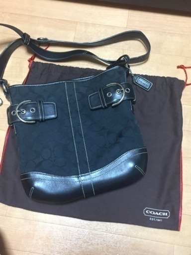 【値下げ応相談】COACHショルダーバッグ 黒