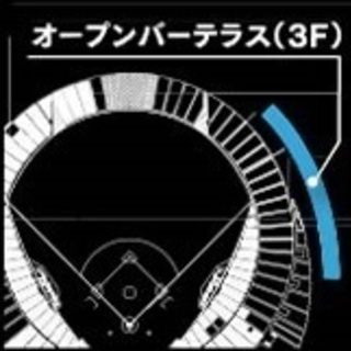 【飲み放題】オープンバーテラス 5/18(金) 札幌ドーム 北海道日本ハムファイターズvs東北楽天ゴールデンイーグルス 2枚　谷口雄也の画像