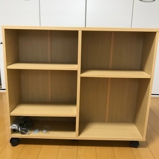 本棚 キャスター付き コロコロの画像