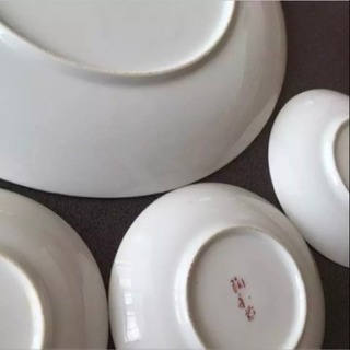 大皿 小皿 絵皿セットの画像