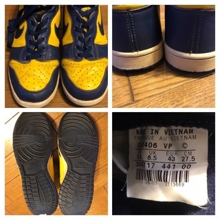 15000円以上お値下げしました！NIKE DUNK HIGH　LE　カレッジカラー　 初期復刻デッドストックの画像