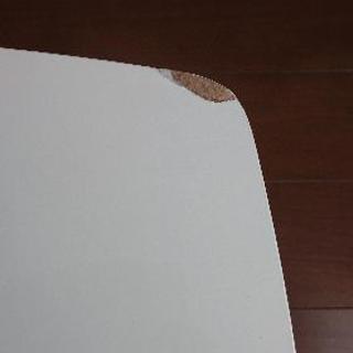 猫脚テーブル　折り畳みテーブル　白　ホワイトの画像