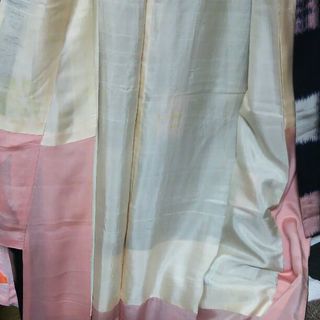 御召 小紋 袷 濃紺 着物の画像