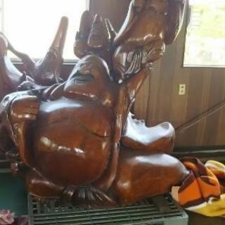 彫刻 木彫り 縁起物の画像