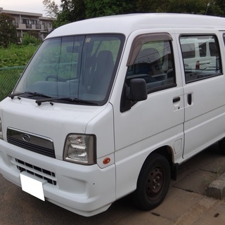 車検残21ヶ月のサンバーバン！キーレス、パワーウィンドウ付！早い...