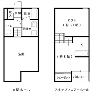 新築！　平面より空間をご堪能ください。ロフトのある住まい。(1階部分）