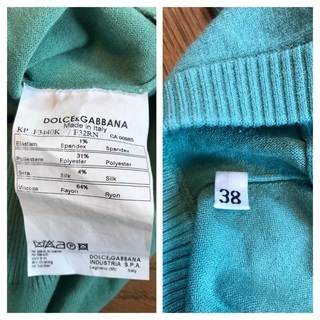 画像追加！DOLCE&GABBANA　エメラルドグリーンカットソー♡の画像
