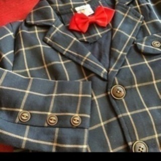 新品 韓国 フォーマル服 3点セット ブレザー・ズボン 蝶ネクタイの画像