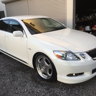 平成17年レクサス ＧＳ３５０ 人気のパール 純正フルエアロ ローダウン ＷＡＬＤ19インチアルミ 車検30年10月 内外装美車☆の画像