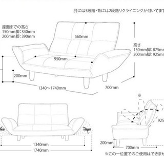セルタン KAN ハイバックソファの画像