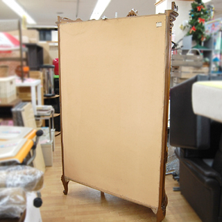 猫足 飾り棚 コレクションケース キャビネット アンティーク調 鍵付き 幅118×奥45×高191cm  札幌市 清田区 平岡の画像