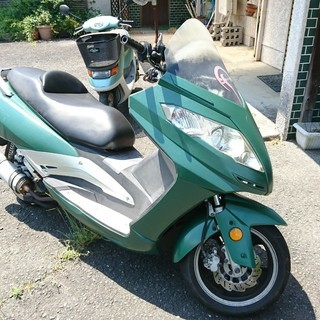 WACOX H1  ビッグスクーターサイズの125cc　実動ですがジャンク扱い　部品取りに　希少車　動画有りの画像