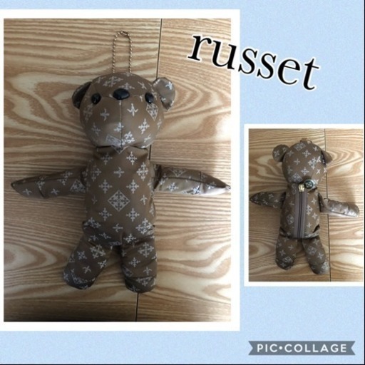 【新品】Russet クマチャーム型エコバック