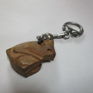 ビックリ猿のミニキーホルダーの画像