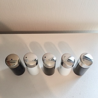 １つ 複数購入可 アンティーク 業務用 店舗用 ミルクガラス 塩胡椒入 フランスの画像