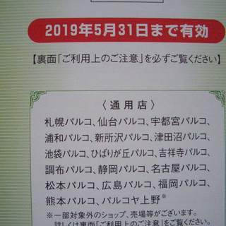 パルコ お買い物ご優待券 を 500円 で譲りますの画像