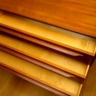 北欧家具 チーク三段チェスト  アンティークの画像