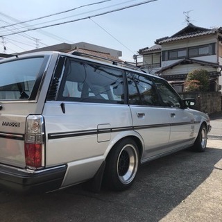 純正5速！GX70マークIIワゴン、1GFEエンジン！大型二輪との交換も！の画像