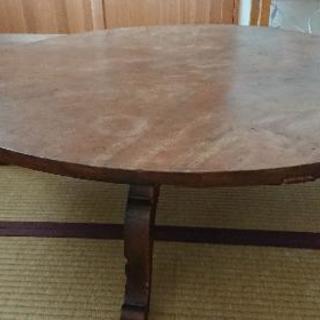 天然木 一枚板天板の座卓、テーブルの画像