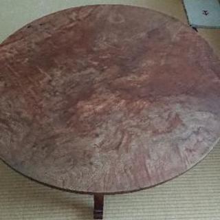 天然木 一枚板天板の座卓、テーブルの画像