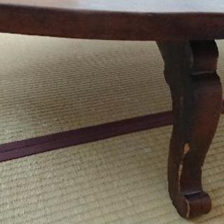 天然木 一枚板天板の座卓、テーブルの画像