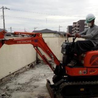 建造物解体工事業(o^-^)正社員募集、重機オペ、4t車両ドライバー大募集の画像