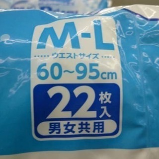 大人用紙おむつ 白十字 PUサルバDパンツ やわらかスリムうす型スーパー M-L 男女共用 22枚入 西宮の沢の画像