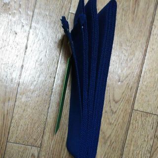新品☆男帯 筑鳳 つづれ帯 紺 角帯の画像