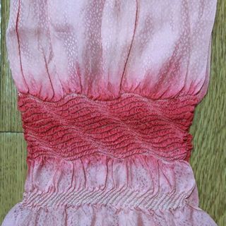 新品☆帯揚げ 桜色 帯締めプレゼント付の画像