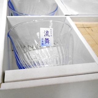 未使用 琉舞 和の彩 冷茶グラス 5個セット コースター1枚付き 札幌市 白石区 東札幌の画像