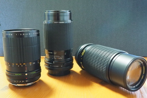売約済【断捨離/定価15万円以上/発送可】「OLYMPUS OMマウント OSAWA MC 80-205mm F4.5 MACRO」ほか合計3本高級レンズセット / オリンパス ズイコー カメラ クラシック レンズ